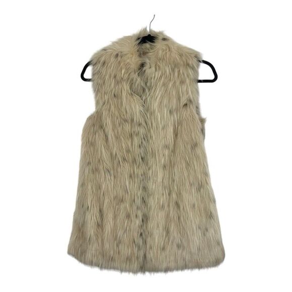 Rachel Zoe Womens Size XXS Faux Fur Vest Pockets - Picture 1 of 4